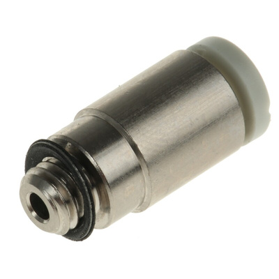 SMC KQ2 Series Straight Threaded Adaptor, M5 Male to Push In 4 mm, Threaded-to-Tube Connection Style