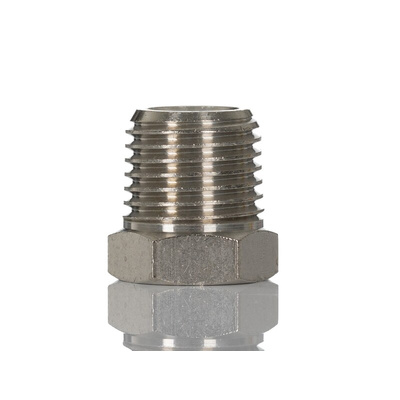 SMC Straight Threaded Adaptor, R 1/4 Male to R 1/8 Female, Threaded Connection Style