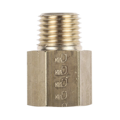 Legris Straight Threaded Adaptor, NPT 1/4 Male to G 1/4 Female, Threaded Connection Style