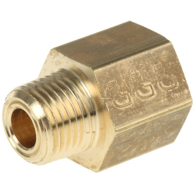 Legris Straight Threaded Adaptor, NPT 1/8 Male to G 1/8 Female, Threaded Connection Style