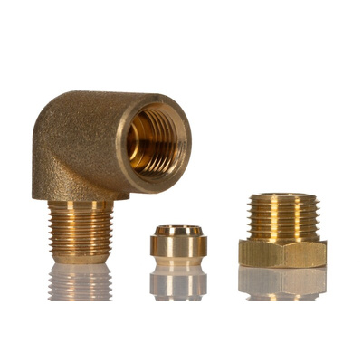 Norgren Enots 36 Series Elbow Threaded Adaptor, R 1/8 Male to Push In 6 mm, Threaded-to-Tube Connection Style
