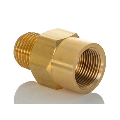 Norgren ENOTS Series Straight Threaded Adaptor, R 1/4 Male to Push In 6 mm, Threaded-to-Tube Connection Style