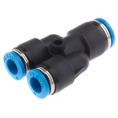 Festo QSY Series Y Tube-to-Tube Adaptor, Push In 8 mm to Push In 6 mm, Tube-to-Tube Connection Style, 153154