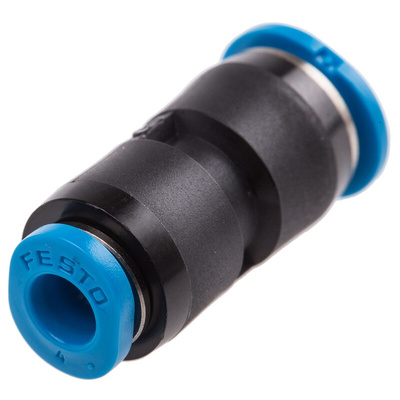 Festo QSM Series Reducer Nipple, Push In 6 mm to Push In 4 mm, Tube-to-Tube Connection Style, 153327