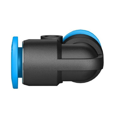 Festo QSL Series Elbow Tube-toTube Adaptor, Push In 6 mm to Push In 6 mm, Tube-to-Tube Connection Style, 153345