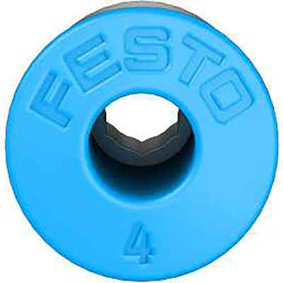 Festo QS Series Straight Threaded Adaptor, M5 Male to Push In 4 mm, Threaded-to-Tube Connection Style, 153315