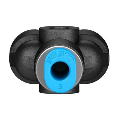 Festo QSMY Series Y Tube-to-Tube Adaptor, Push In 3 mm to Push In 3 mm, Tube-to-Tube Connection Style, 153370