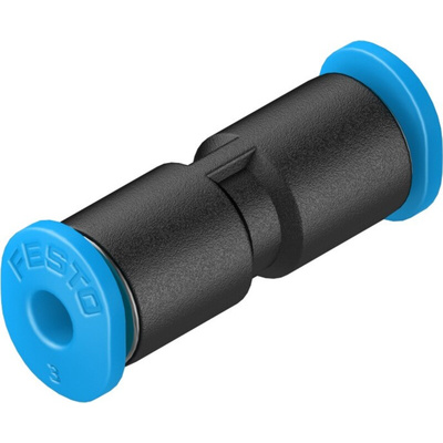 Festo QSM Series Reducer Nipple, Push In 4 mm to Push In 3 mm, Tube-to-Tube Connection Style, 153326