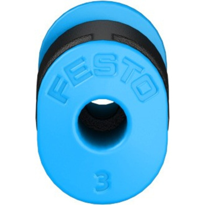 Festo QSM Series Reducer Nipple, Push In 4 mm to Push In 3 mm, Tube-to-Tube Connection Style, 153326