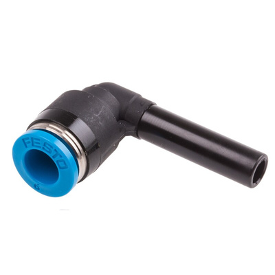 Festo QSL Series Elbow Tube-toTube Adaptor, Push In 6 mm to Push In 6 mm, Tube-to-Tube Connection Style, 153057