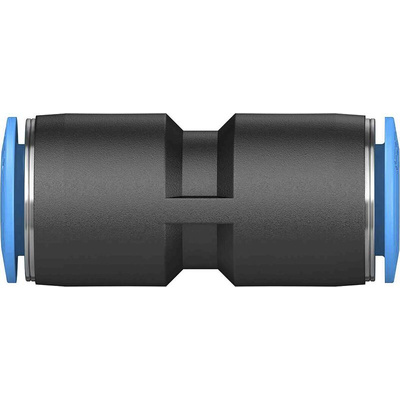 Festo QS Series Straight Tube-to-Tube Adaptor, Push In 10 mm to Push In 10 mm, Tube-to-Tube Connection Style, 153034
