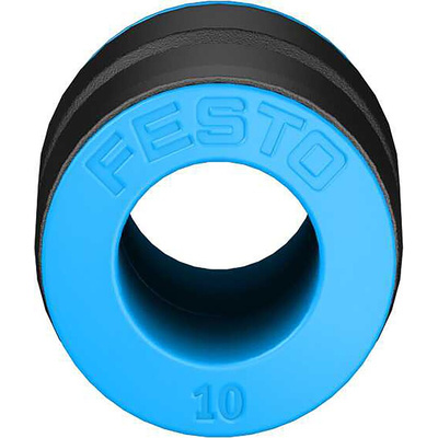 Festo QS Series Straight Tube-to-Tube Adaptor, Push In 10 mm to Push In 10 mm, Tube-to-Tube Connection Style, 153034