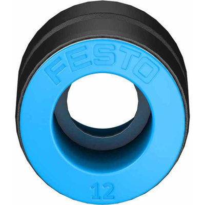 Festo QS Series Straight Tube-to-Tube Adaptor, Push In 12 mm to Push In 12 mm, Tube-to-Tube Connection Style, 153035