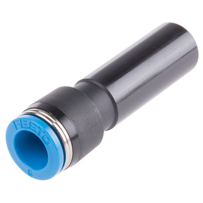 Festo QS Series Reducer Nipple, Push In 12 mm to Push In 8 mm, Tube-to-Tube Connection Style, 130624