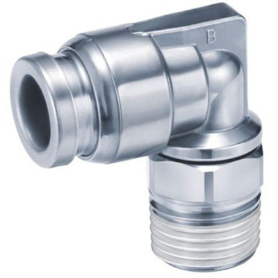 SMC KQG2 Series Straight Threaded Adaptor, M5 Male to Push In 4 mm, Threaded-to-Tube Connection Style