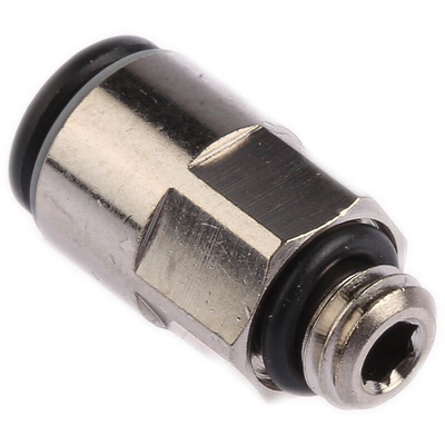 Legris LF3000 Series Straight Threaded Adaptor, M7 Male to Push In 6 mm, Threaded-to-Tube Connection Style