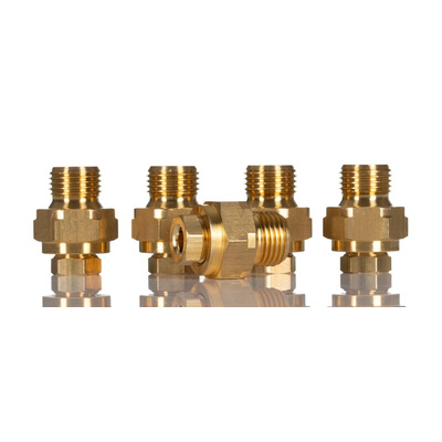 Norgren ENOTS Series Straight Threaded Adaptor, Push In 4 mm to G 1/8 Male, Threaded-to-Tube Connection Style