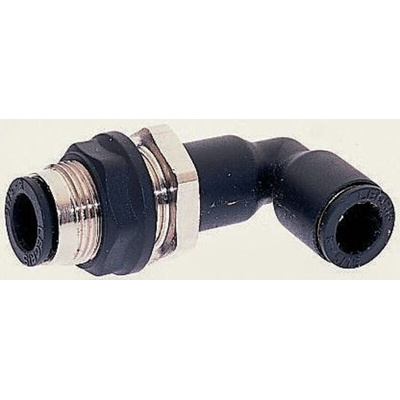 Legris LF3000 Series Bulkhead Tube-to-Tube Adaptor, Push In 12 mm to Push In 12 mm, Tube-to-Tube Connection Style