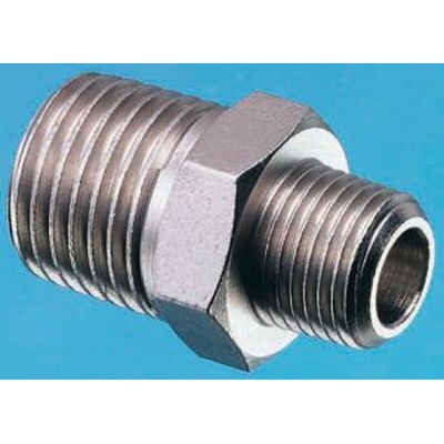 Legris LF3000 Series Straight Threaded Adaptor, R 3/4 Male to R 3/4 Male, Threaded Connection Style