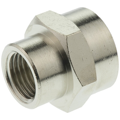Legris LF3000 Series Straight Threaded Adaptor, G 1/4 Female to G 3/8 Female, Threaded Connection Style
