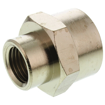 Legris LF3000 Series Straight Threaded Adaptor, G 1/4 Female to G 1/2 Female, Threaded Connection Style