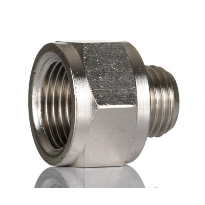 Legris LF3000 Series Straight Threaded Adaptor, G 1/4 Male to G 3/8 Female, Threaded Connection Style