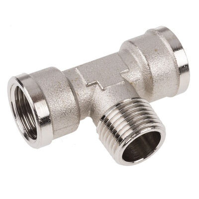 Legris 0916 Series Tee Threaded Adaptor, G 1/2 Female to G 1/2 Female