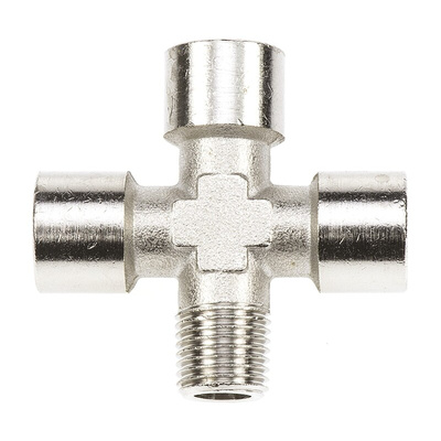 Legris Cross Threaded Adaptor, R 1/4 Male to G 1/4 Female, Threaded Connection Style