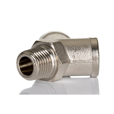Legris 0911 Series Y Threaded Adaptor, R 1/4 Male to G 1/4 Female, Threaded Connection Style