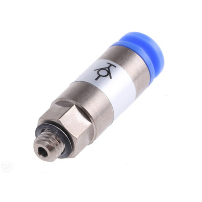 SMC KC Series Straight Threaded Adaptor, M5 Male to Push In 4 mm, Threaded-to-Tube Connection Style