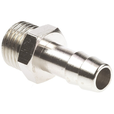 Legris LF3000 Series Straight Threaded Adaptor, G 1/4 Male to Push In 8 mm, Threaded-to-Tube Connection Style