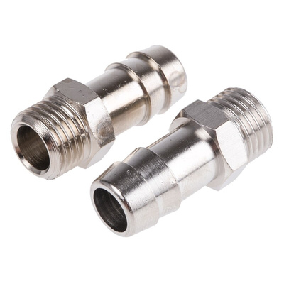 Legris LF3000 Series Straight Threaded Adaptor, G 1/4 Male to Push In 12 mm, Threaded-to-Tube Connection Style