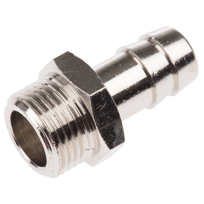 Legris LF3000 Series Straight Threaded Adaptor, G 3/8 Male to Push In 10 mm, Threaded-to-Tube Connection Style