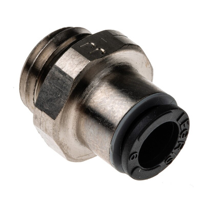 Legris LF3000 Series Straight Threaded Adaptor, M12 Male to Push In 6 mm, Threaded-to-Tube Connection Style