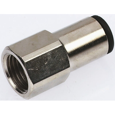 Legris LF3000 Series Straight Threaded Adaptor, G 3/8 Female to Push In 8 mm, Threaded-to-Tube Connection Style