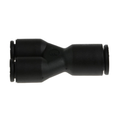 Legris LF3000 Series Y Tube-to-Tube Adaptor, Push In 6 mm to Push In 6 mm, Tube-to-Tube Connection Style