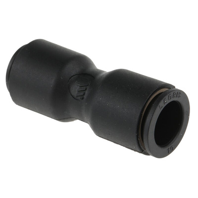Legris LF3000 Series Straight Tube-to-Tube Adaptor, Push In 8 mm to Push In 10 mm, Tube-to-Tube Connection Style