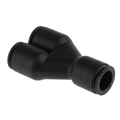 Legris LF3000 Series Y Tube-to-Tube Adaptor, Push In 10 mm to Push In 10 mm, Tube-to-Tube Connection Style