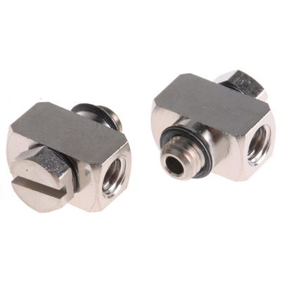 SMC M Series Elbow Threaded Adaptor, M5 Female to M5 Male, Threaded Connection Style