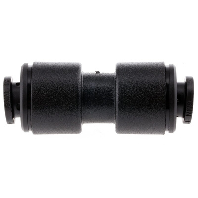 John Guest PM Series Straight Tube-to-Tube Adaptor, Push In 6 mm to Push In 6 mm, Tube-to-Tube Connection Style