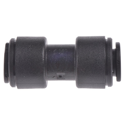 John Guest PM Series Straight Tube-to-Tube Adaptor, Push In 8 mm to Push In 8 mm, Tube-to-Tube Connection Style