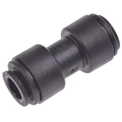 John Guest PM Series Straight Tube-to-Tube Adaptor, Push In 8 mm to Push In 8 mm, Tube-to-Tube Connection Style