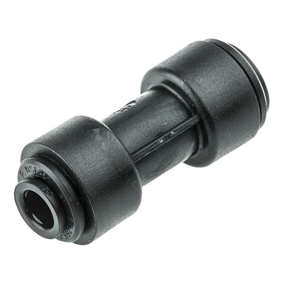 John Guest PM Series Reducer Nipple, Push In 8 mm to Push In 6 mm, Tube-to-Tube Connection Style