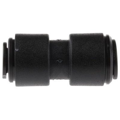 John Guest PM Series Reducer Nipple, Push In 10 mm to Push In 8 mm, Tube-to-Tube Connection Style
