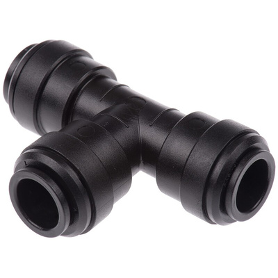 John Guest PM Series Tee Tube-to-Tube Adaptor Push In 12 mm, Push In 12 mm to Push In 12 mm, Tube-to-Tube Connection