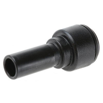 John Guest PM Series Reducer Nipple, Push In 10 mm to Push In 8 mm, Tube-to-Tube Connection Style