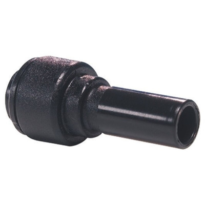 John Guest PM Series Reducer Nipple, Push In 12 mm to Push In 10 mm, Tube-to-Tube Connection Style