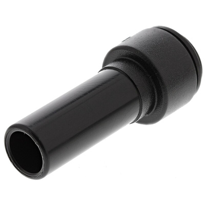 John Guest PM Series Reducer Nipple, Push In 12 mm to Push In 8 mm, Tube-to-Tube Connection Style