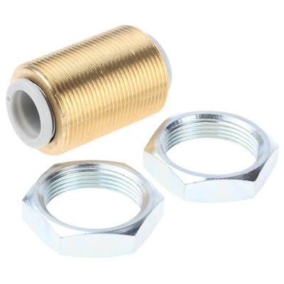 SMC KQ2 Series Bulkhead Tube-to-Tube Adaptor, Push In 10 mm to Push In 10 mm, Tube-to-Tube Connection Style