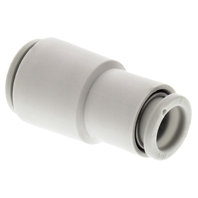 SMC KQ2 Series Straight Tube-to-Tube Adaptor, Push In 8 mm to Push In 10 mm, Tube-to-Tube Connection Style